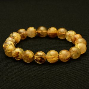 画像: 【輝きの中に奇跡が光る逸品】ゴールドルチルクォーツ　タイチンルチル 太陽放射 一点物 10mm 【 GHB113・30g】虹入り 金運上昇、仕事運向上、邪気払い、集中力向上、精神力強化 プレゼント 贈り物 水晶 浄化発送 ギフト 京海堂