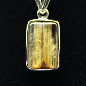 画像: 鉄壁の金針キャッツアイ  一点物  キャッツアイルチル  シルバー925  ペンダント  CGR3  チェーン＆ケース付  水晶のお守り効果  ギフト  / 誕プレ 魔除け 運気向上 お揃い プレゼント お祝  高品質 / 京海堂