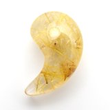 画像: 【幸運を呼ぶ金色勾玉】人気 勾玉 ゴールド ルチル クォーツ 一点物【KMr63】お守り効果 力が宿る パワーストーン 勝負運・金運・目標達成 クリスマスプレゼント 守護石 京海堂