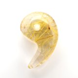 画像: 【透明感と散りばめられた金針が美しい一品】人気 勾玉 ゴールド ルチル クォーツ 一点物【KMr62】お守り効果 力が宿る パワーストーン 勝負運・金運・目標達成 プレゼント 守護石 京海堂