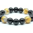 画像3: 【四神獣ブレス】12ミリ×10mm MIX数珠 玄武 皇帝龍 鳳凰 白虎 ＆ドラゴンアゲート＆ ブラックスピネル ブレスレット 【石言葉「成長・成功」、白虎が「勇気・守護」、朱雀が「情熱・再生」、玄武が「安定・健康」お守り効果 贈り物 ご褒美 お揃い 京海堂
