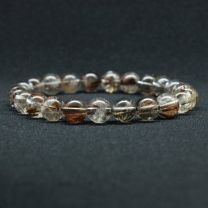 画像: 迫力と美しさを持つ  9ミリ  一点物  コッパータイチンルチル  クォーツ  ブレス   25g  miSe11  開運セット  お守り効果  ギフト  / 誕プレ 魔除け 運気向上 お揃い プレゼント お祝  高品質 / 京海堂