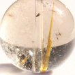画像4: V型 金針が魅力の1点！13.5ミリ タイチン太針ルチル【GHTU4・4g】 一点物 1粒売り ハンドメイド 交換用ゴム付＆巾着1枚 【勝負運向上・金運・家族円満・受験合格】 金針水晶 お守り効果 ご褒美 お揃い ギフト 京海堂