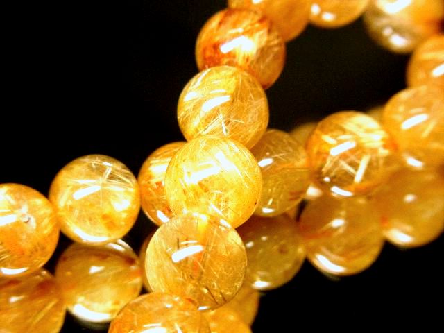 画像: ゴールデンセール40％OFF開催中！現品一点物！金針水晶タイチンルチル１０ｍｍ数珠ブレスレット