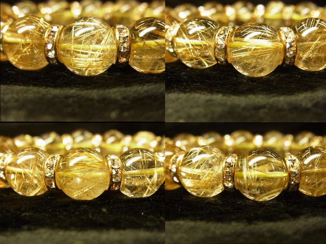 画像: ◆極上の品質・現品一点物◆金針水晶タイチンルチル１４ｍｍ数珠ブレスレット！　１４ｍｍ玉６５ｇ