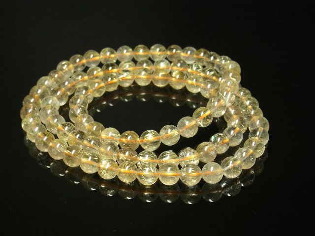 画像: ゴールドルチルクォーツブレスレット　３連から４連で身に着けられるアイテム　金針水晶数珠　８ｍｍ　６９ｇ　現品一点物