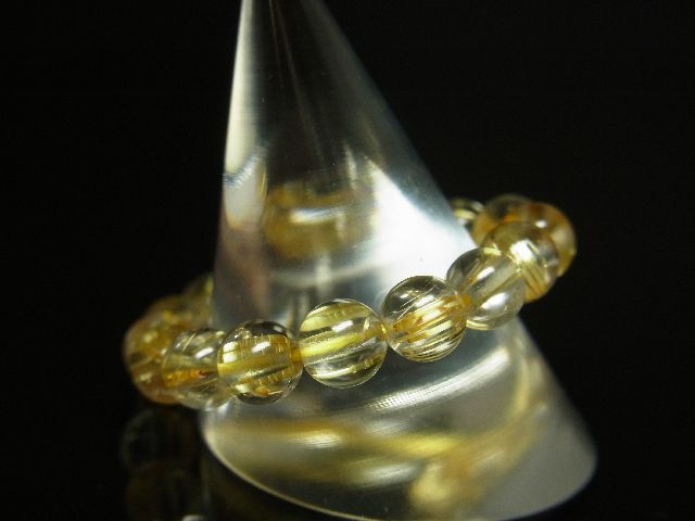 画像: 【写真現物】　ハイグレードタイチンルチルクォーツリング　金針水晶の指輪　最強金運数珠　４ミリ　１点物　ＴＲｉ８　高級パワーストーン　ルチル　水晶　１点物　送料無料　メンズ　レディース