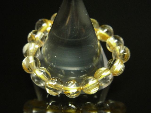 画像: 【写真現物】　ハイグレードタイチンルチルクォーツリング　金針水晶の指輪　最強金運数珠　４ミリ　１点物　ＴＲｉ８　高級パワーストーン　ルチル　水晶　１点物　送料無料　メンズ　レディース