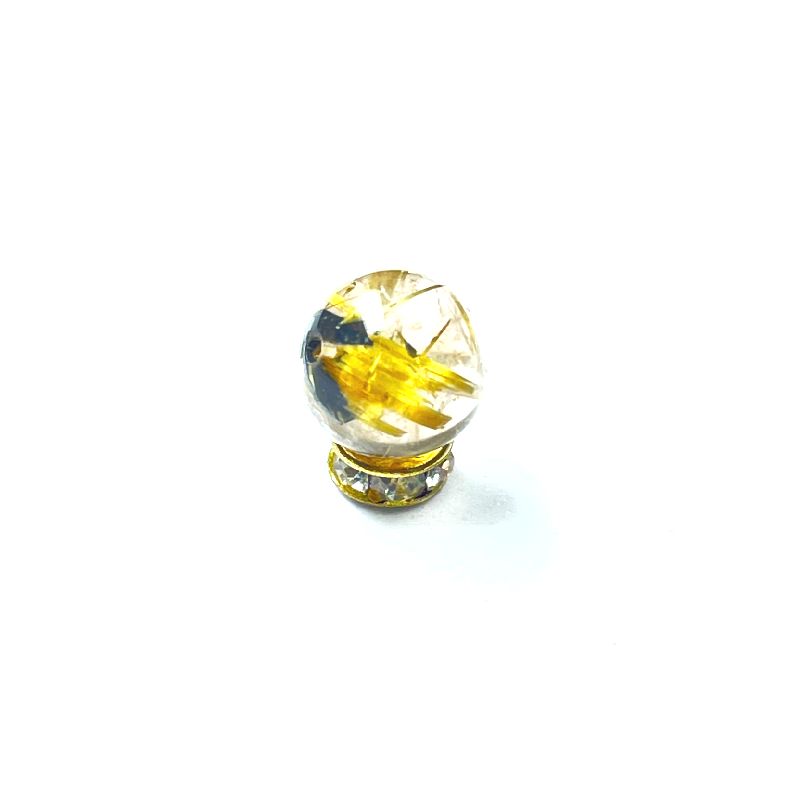 画像: インパクト大  現品一点物  9ミリ  1粒売り  太陽放射ルチル  タイチンルチル  金針水晶  KH39  ヘマタイト  ルチル  最強の天然石  ハンドメイド  クォーツ  水晶  天然石  パワーストーン  / プレゼント お祝 高品質 / 京海堂