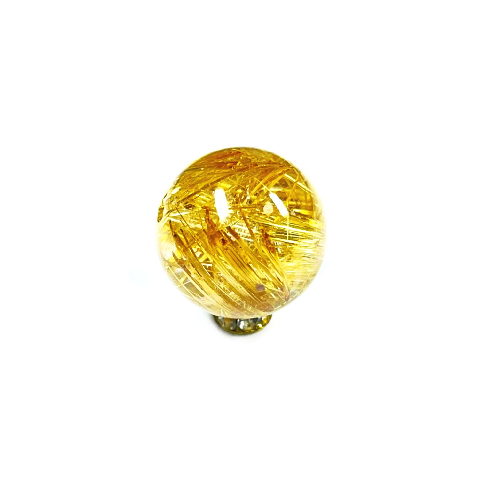 画像: 【黄金に光り輝く】一点物 粒売り １６ミリ ゴールド キャッツアイルチル Ｃａｇｔｓ１