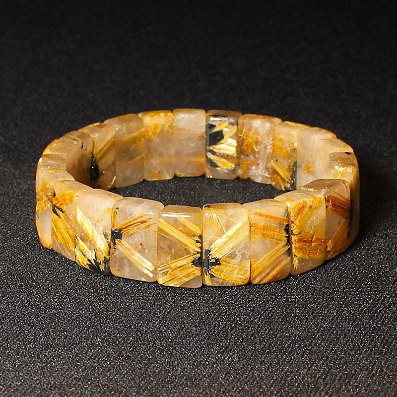 画像: 【地球からの贈物、太陽放射ルチルバングル】 天然石 約16mm 一点物 【GHB29・58g】 大開運セット 最強金運 金針水晶のお守り効果 ギフト 太陽放射ルチルバングルをお求めなら京海堂