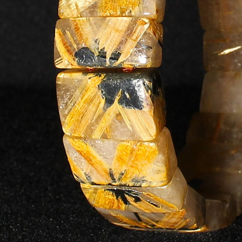 画像: 金運パワーが凄い！大地から伸びる【太陽放射ルチルバングル】約19mm　一点物　【GHB30・83g】　開運セット　最強金運　金針水晶のお守り効果　ご褒美　お揃い　贈答品　ギフト　魔除 厄除　京海堂