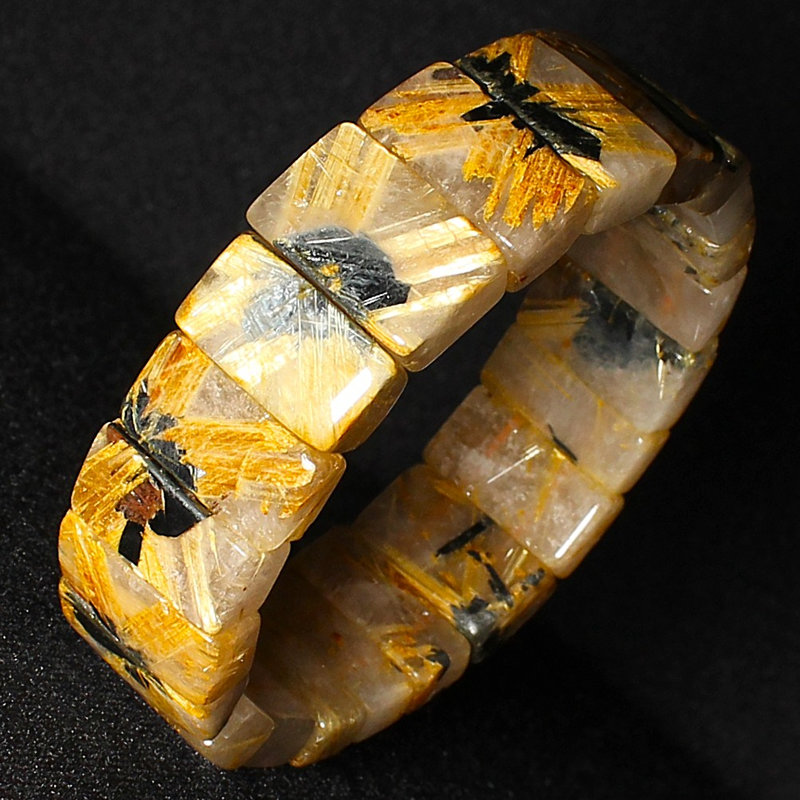 画像: 金運パワーが凄い！大地から伸びる【太陽放射ルチルバングル】約19mm　一点物　【GHB30・83g】　開運セット　最強金運　金針水晶のお守り効果　ご褒美　お揃い　贈答品　ギフト　魔除 厄除　京海堂