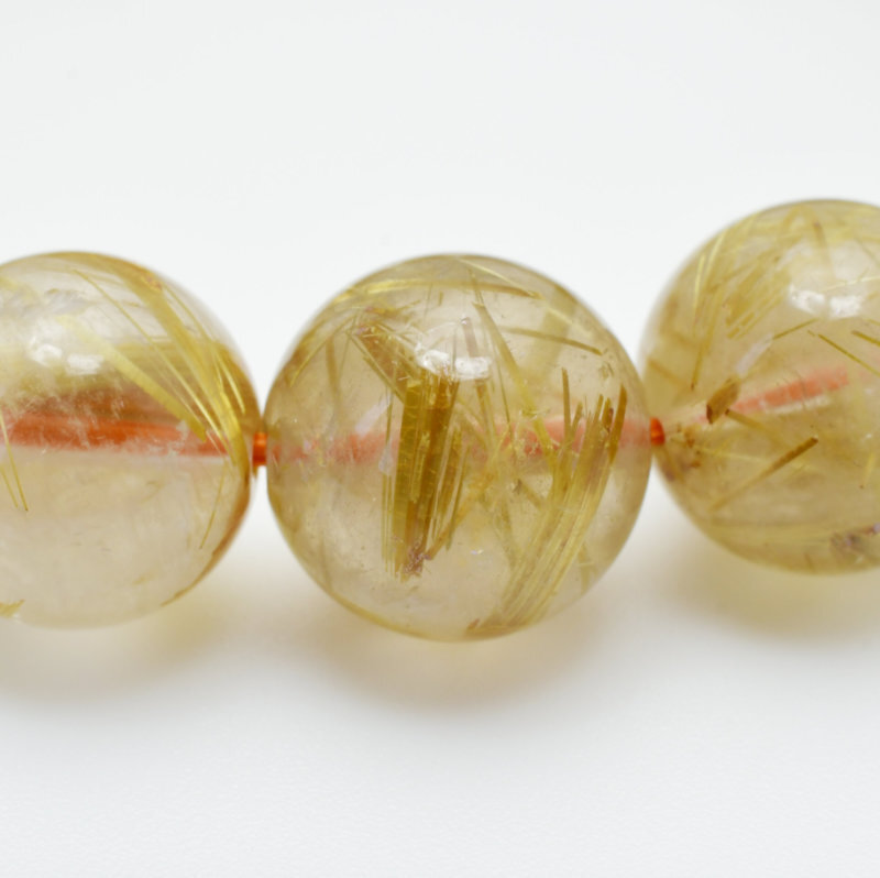 画像: 【太金針の存在感とインクルージョンが個性を惹き立てる逸品☆】一点物 12〜13mm 【 GHB34・44g】金運上昇、仕事運向上、邪気払い、集中力向上、精神力強化 プレゼント 贈り物 水晶 浄化発送 ギフト 京海堂