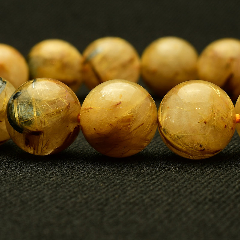 画像11: 【無限の金運エネルギー】　太陽放射ルチルブレスレット 11-12mm　一点物【GHB102】ルチルクォーツブレスレット 仕事運 金運 人間関係 成功を掴む　プレゼント　贈り物　太陽放射　水晶　41g　浄化発送 ギフト　京海堂