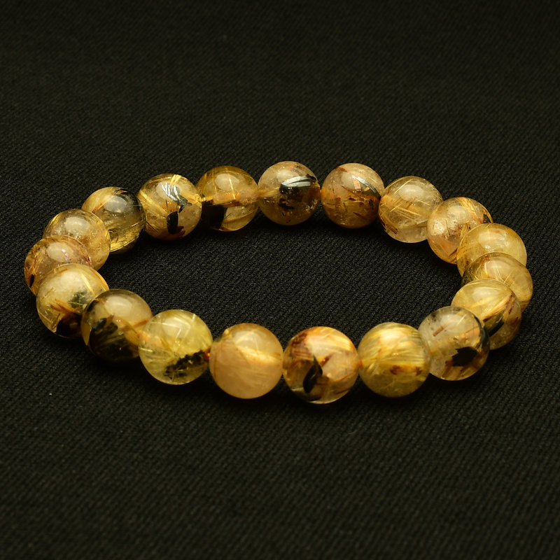 画像3: 【運気を爆発させるパワー！】　タイチンルチル 太陽放射ルチル ブレスレット 10mm　一点物【GHB106】ルチルクォーツブレスレット 仕事運 金運 人間関係 成功を掴む 最強ルチル　プレゼント　贈り物　太陽放射　水晶　32g　浄化発送 ギフト　京海堂