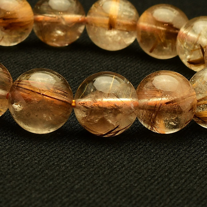 画像5: 【成功へ導く知性の光☆】　タイガータイチンルチル ブレスレット 11-12mm　一点物【GHB104】ルチルクォーツブレスレット 仕事運 金運 集中力 判断力 プレゼント　贈り物　太陽放射　水晶　40g　浄化発送 ギフト　京海堂