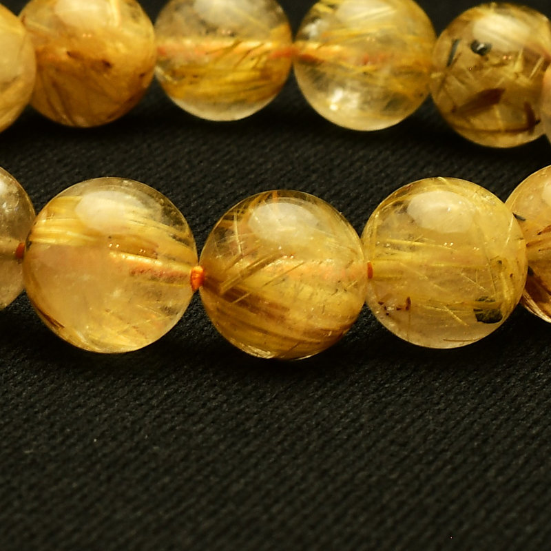 画像5: 【光輝・極太針☆】　タイチンルチル 太陽放射ルチル ブレスレット 11-12mm　一点物【GHB103】ルチルクォーツブレスレット 仕事運 金運 人間関係 成功を掴む　プレゼント　贈り物　太陽放射　水晶　40g　浄化発送 ギフト　京海堂
