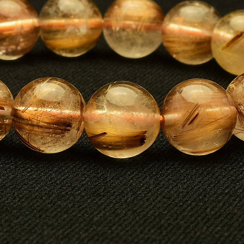 画像7: 【成功へ導く知性の光☆】　タイガータイチンルチル ブレスレット 11-12mm　一点物【GHB104】ルチルクォーツブレスレット 仕事運 金運 集中力 判断力 プレゼント　贈り物　太陽放射　水晶　40g　浄化発送 ギフト　京海堂