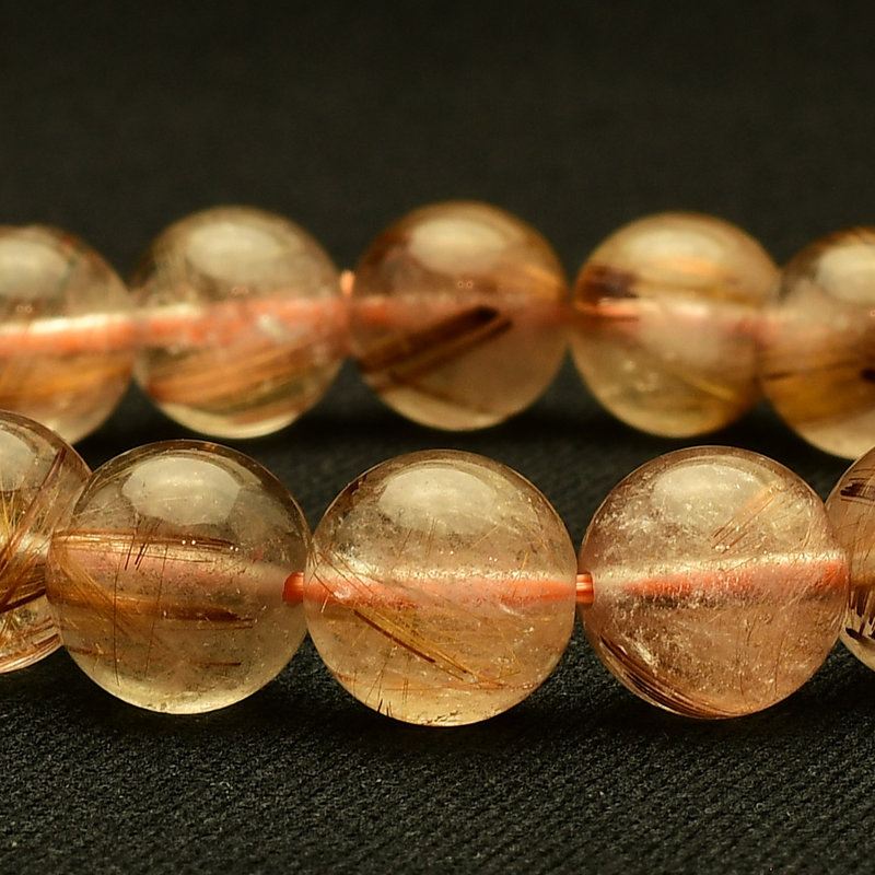 画像4: 【濃密な輝きが美しい】　タイガールチル ブレスレット 11mm　一点物【GHB111】ルチルクォーツブレスレット 仕事運 金運 集中力 判断力 プレゼント　贈り物　太陽放射　水晶　35g　浄化発送 ギフト　京海堂