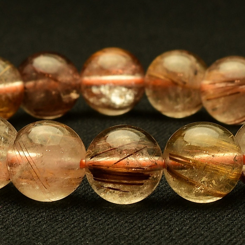 画像8: 【濃密な輝きが美しい】　タイガールチル ブレスレット 11mm　一点物【GHB111】ルチルクォーツブレスレット 仕事運 金運 集中力 判断力 プレゼント　贈り物　太陽放射　水晶　35g　浄化発送 ギフト　京海堂