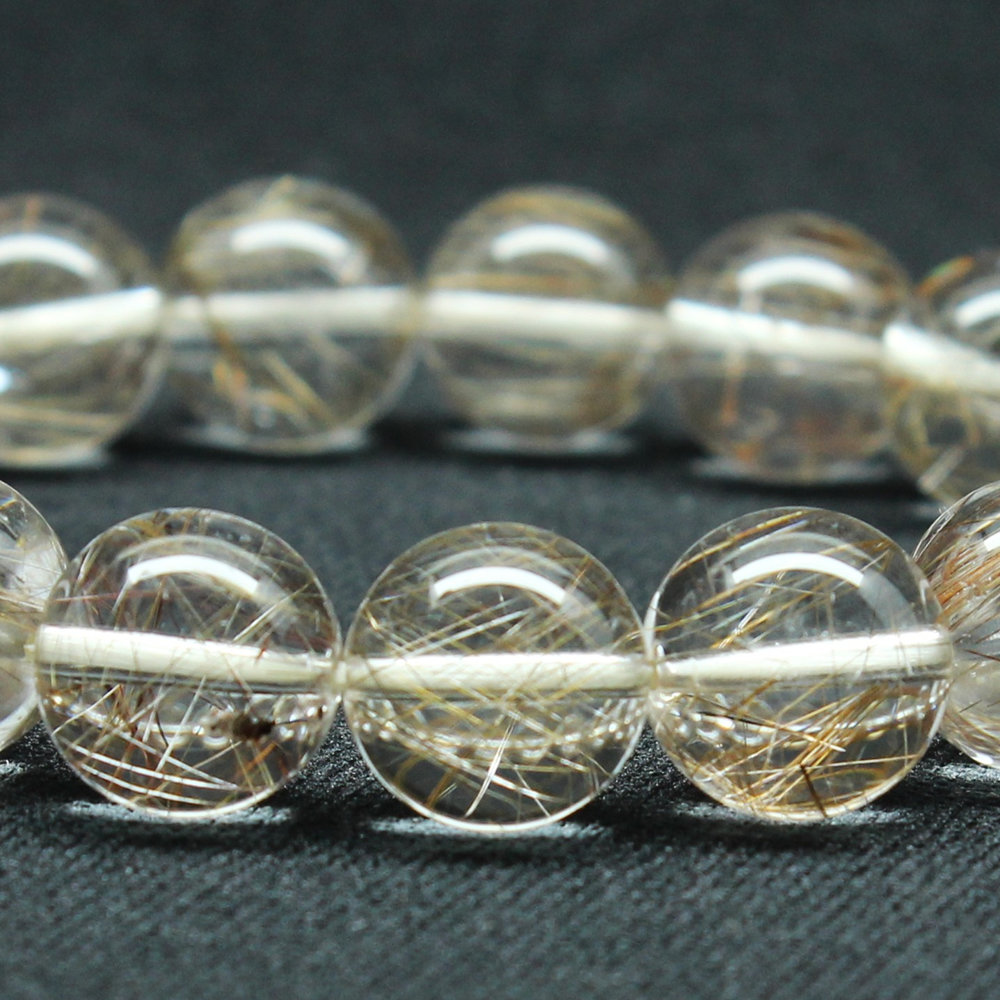 画像7: 【透明度抜群】１２ミリ 一点物 シルバールチル ブレスレット 43ｇ PSir15 銀針水晶 お守り効果 贈り物 ギフト　京海堂