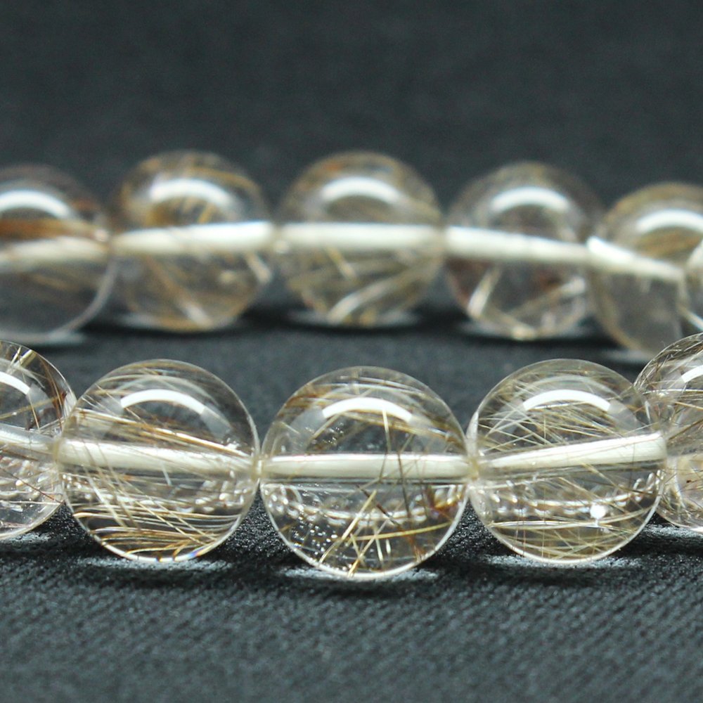 画像10: 【透明度抜群】１２ミリ 一点物 シルバールチル ブレスレット 43ｇ PSir15 銀針水晶 お守り効果 贈り物 ギフト　京海堂