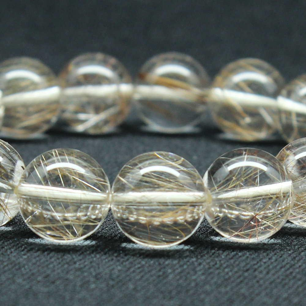 画像5: 【透明度抜群】１２ミリ 一点物 シルバールチル ブレスレット 43ｇ PSir15 銀針水晶 お守り効果 贈り物 ギフト　京海堂