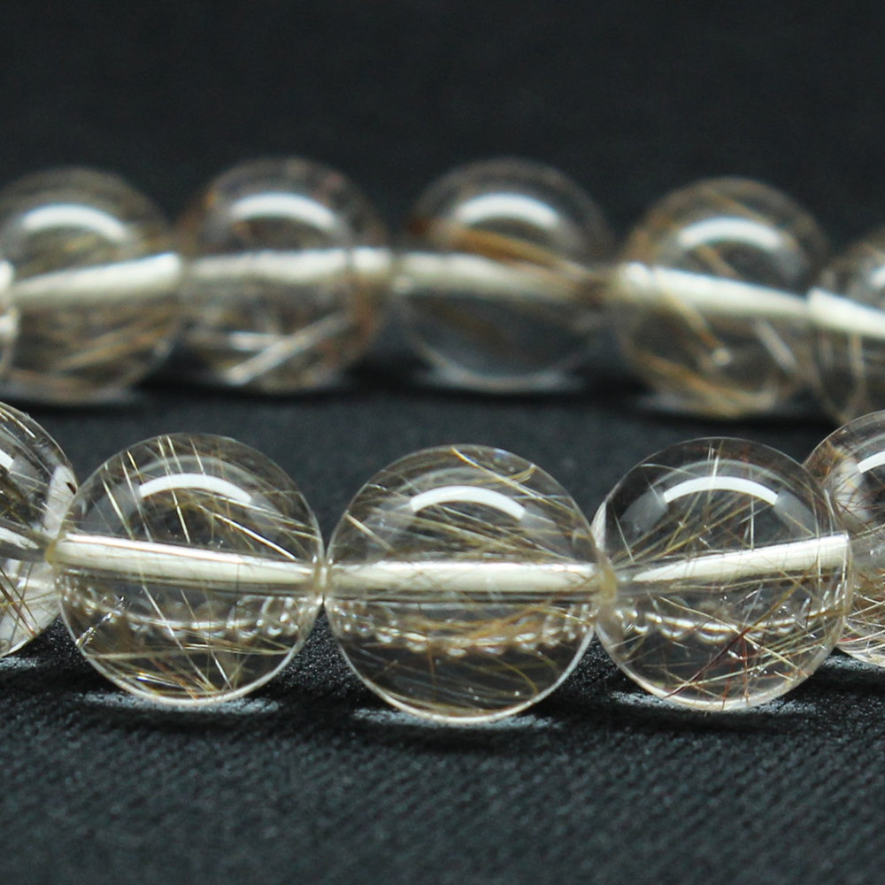 画像4: 【透明度抜群】１２ミリ 一点物 シルバールチル ブレスレット 43ｇ PSir15 銀針水晶 お守り効果 贈り物 ギフト　京海堂