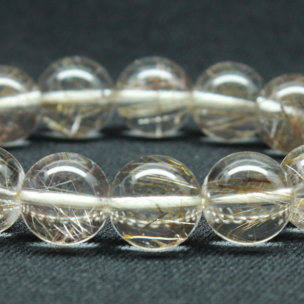 画像6: 【透明度抜群】１２ミリ 一点物 シルバールチル ブレスレット 43ｇ PSir15 銀針水晶 お守り効果 贈り物 ギフト　京海堂