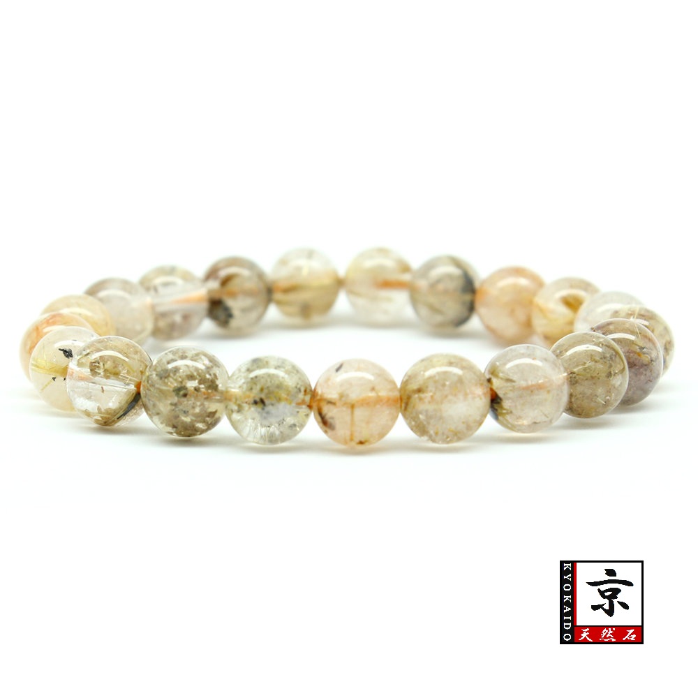 画像2: これぞ！標本と言う天然石金針ゴールドルチル【GHB119】9mm 22g・16cm 一点物【ルチルクォーツブレスレット 金運上昇 】仕事運向上、直感力向上、集中力向上、精神力強化 プレゼント 贈り物 水晶 浄化発送 ギフト 京海堂