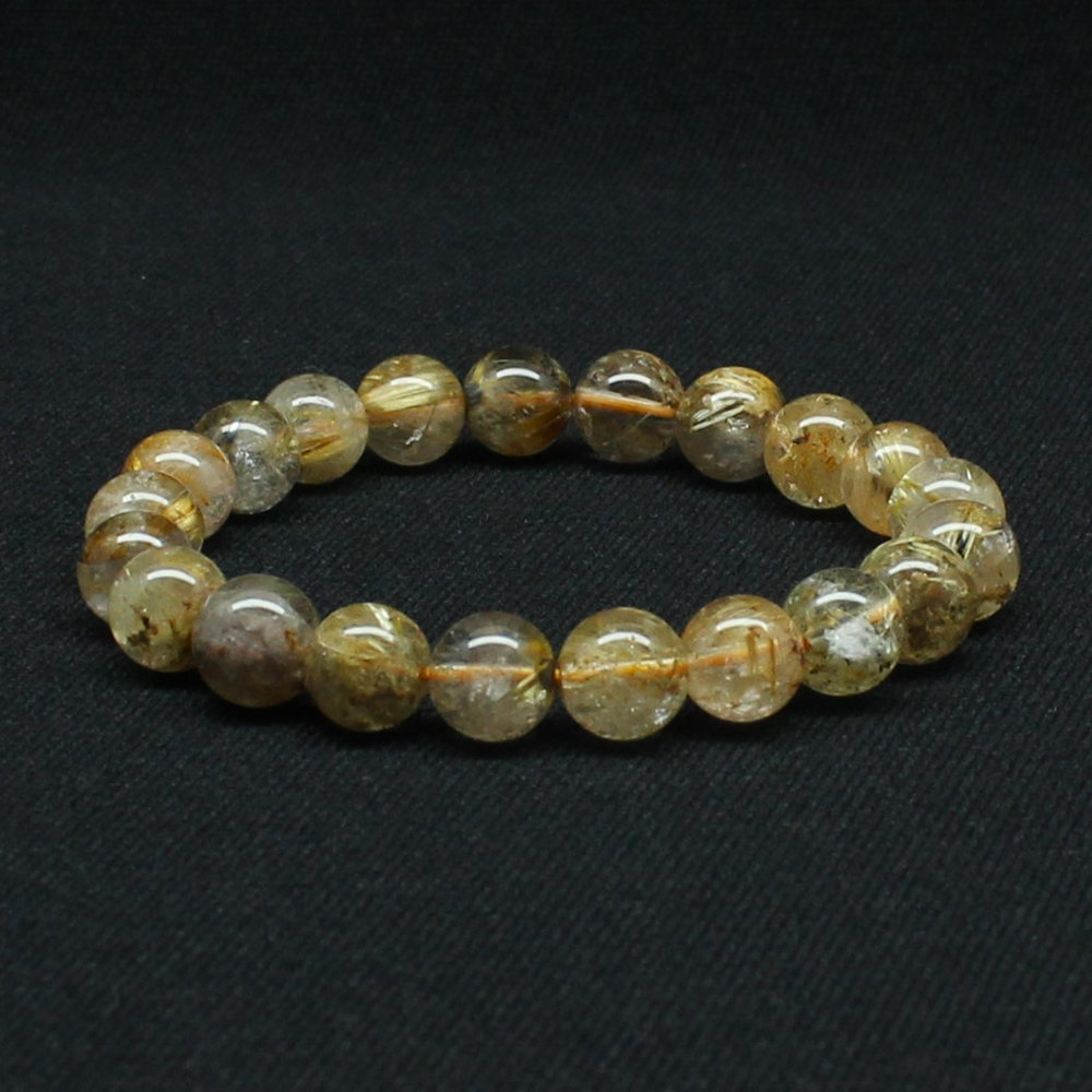 画像: これぞ！標本と言う天然石金針ゴールドルチル【GHB119】9mm 22g・16cm 一点物【ルチルクォーツブレスレット 金運上昇 】仕事運向上、直感力向上、集中力向上、精神力強化 プレゼント 贈り物 水晶 浄化発送 ギフト 京海堂