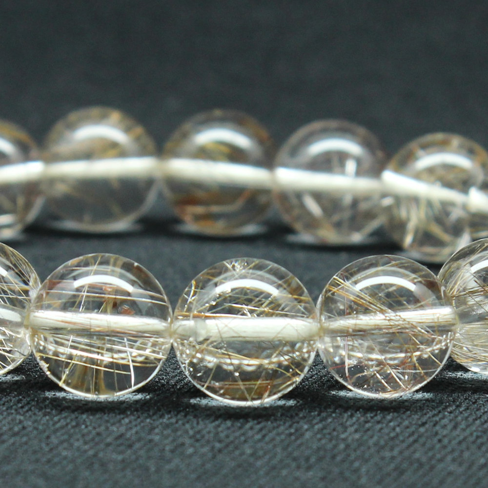 画像9: 【透明度抜群】１２ミリ 一点物 シルバールチル ブレスレット 43ｇ PSir15 銀針水晶 お守り効果 贈り物 ギフト　京海堂