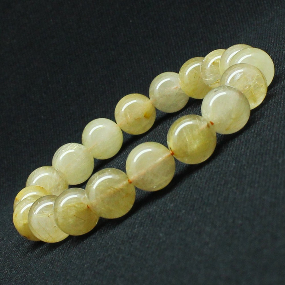 画像6: 金運上昇 ゴールドルチル【GHB122】 11mm 35g 一点物【クリーミーなカラーが綺麗なルチルクォーツブレスレット 仕事運向上、直感力向上、集中力向上、精神力強化 プレゼント 贈り物 水晶 浄化発送 ギフト 京海堂